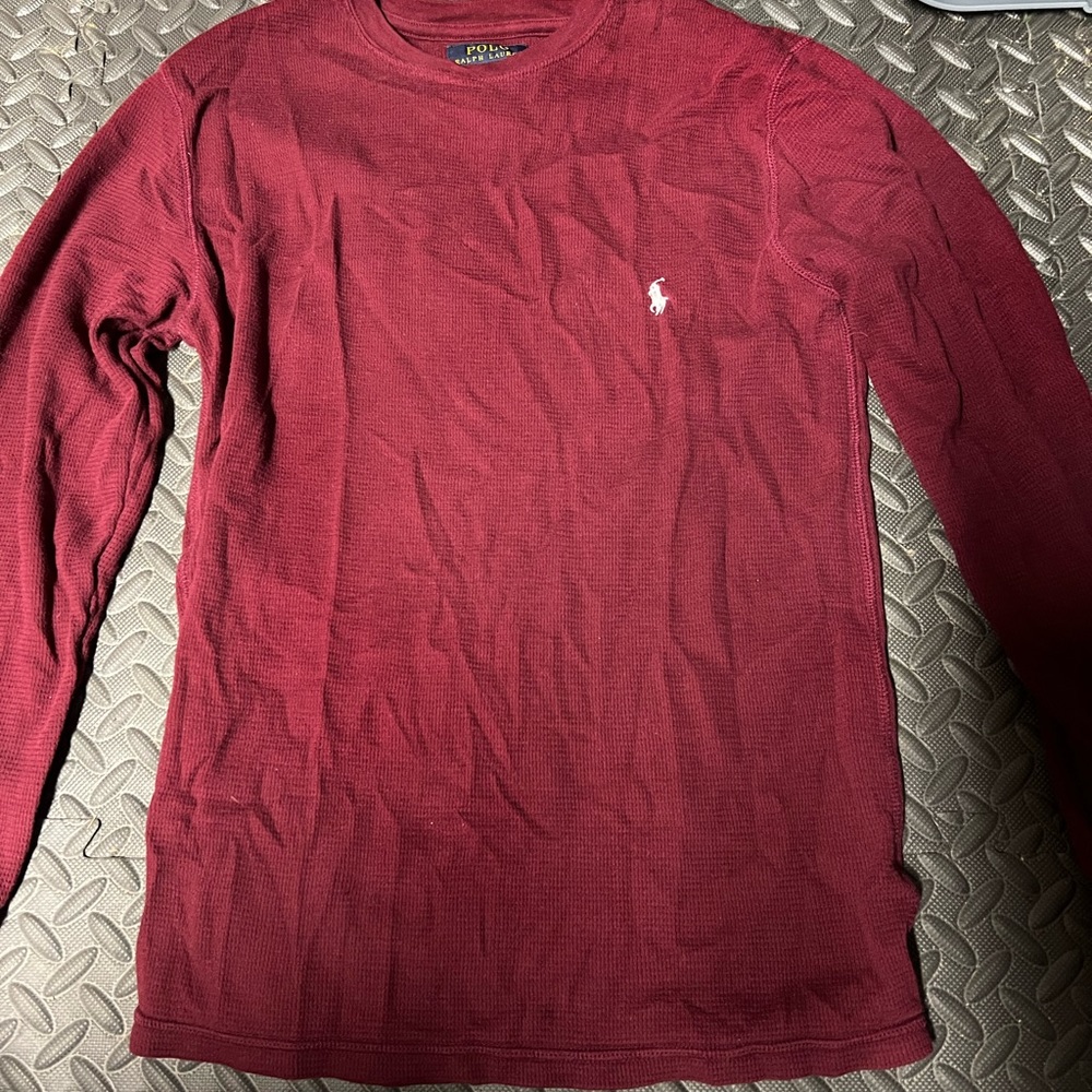Long Sleeve Polo Sweatshirt